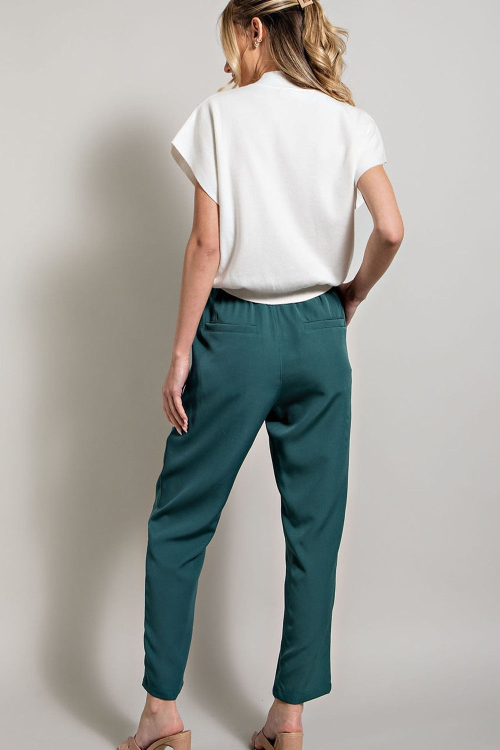 Banded Straight Pants