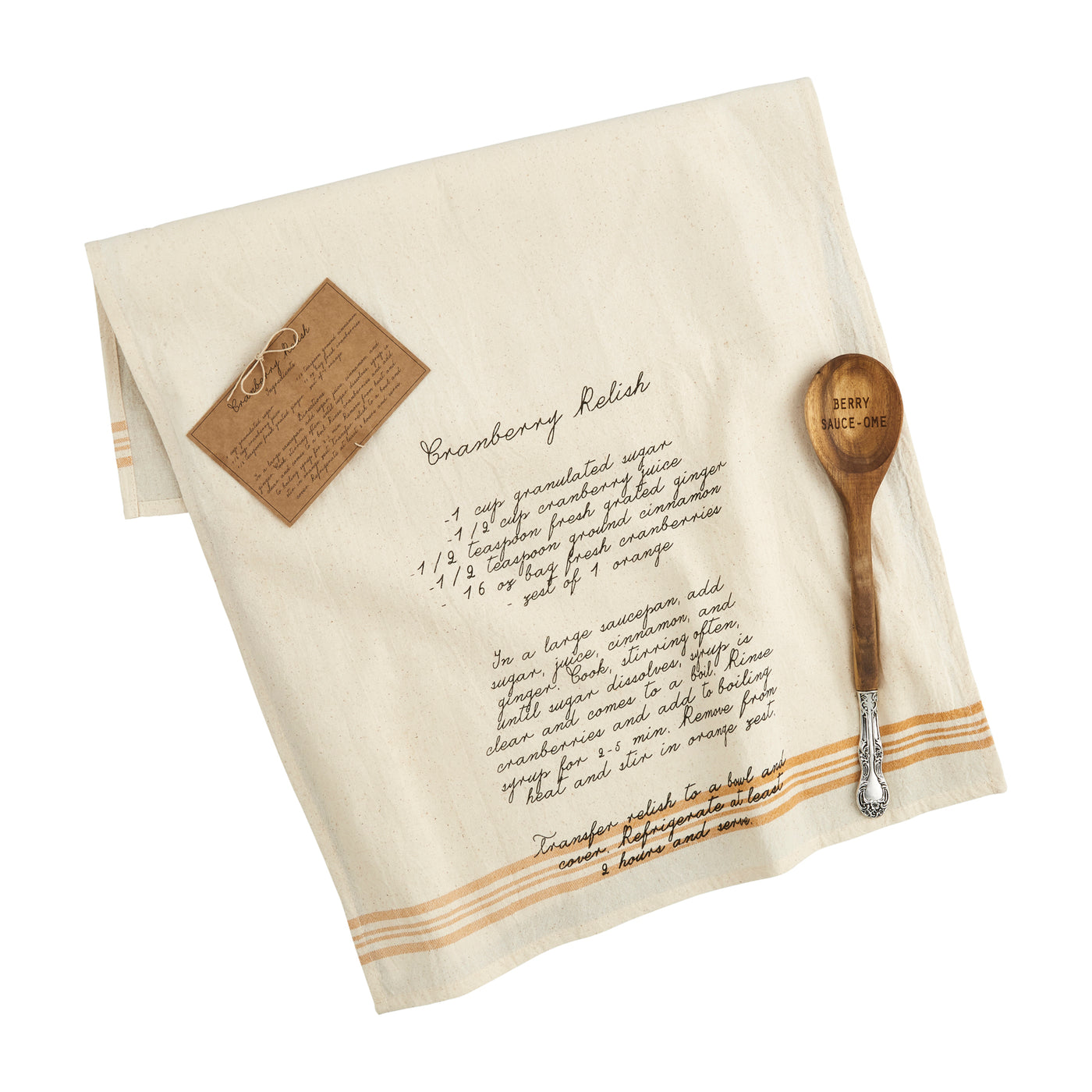 Recipe Spoon and Towel Set
