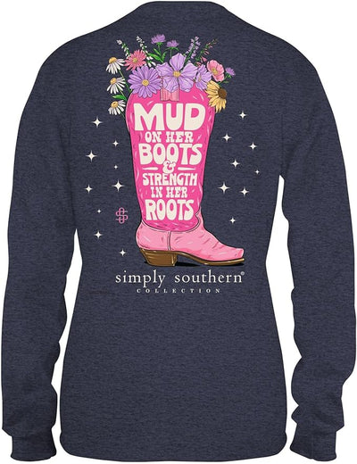 Simply Southern Mud On Her Boots Tee