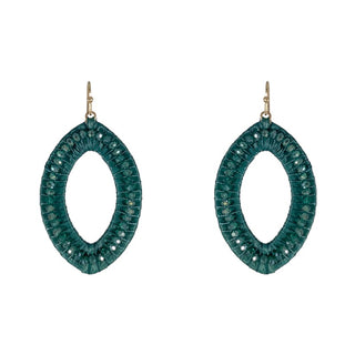 Crystal Marquise Raffia Earrings