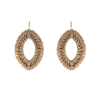 Crystal Marquise Suede Earrings