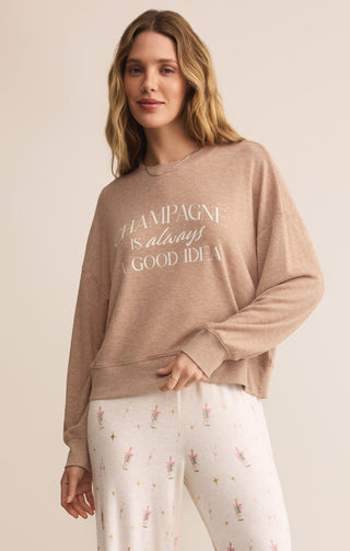 Z Supply Champagne Good Idea Sweatshirt
