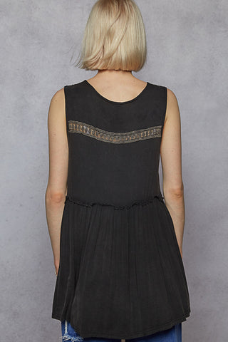 FEMININE EDGE BABYDOLL TOP