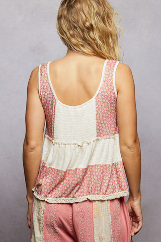 FINAL SALE: Sunny Bloom Button Tank