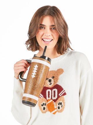 Simply Southern Dazzling Football Tumbler