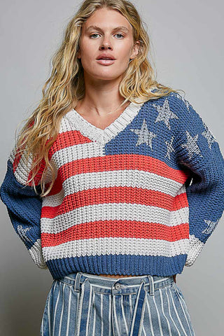 American Spirit Chenille Sweater
