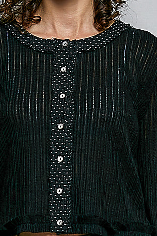 Dot & Cozy Rib Top