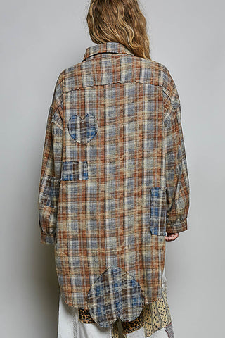 Patchwork Plaid Muse Shirt