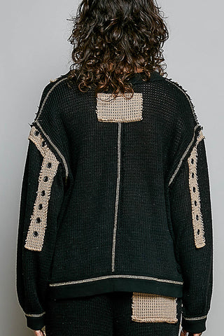 Twisted Charm Colorblock Sweater