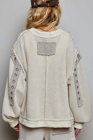Twisted Charm Colorblock Sweater