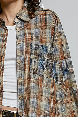 Patchwork Plaid Muse Shirt