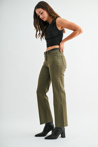 MICA DENIM: Everyday Tummy-Tuck Straight Jeans