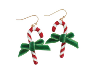 Peppermint Pop Candy Cane Earring