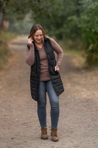 The Harlow Long Vest