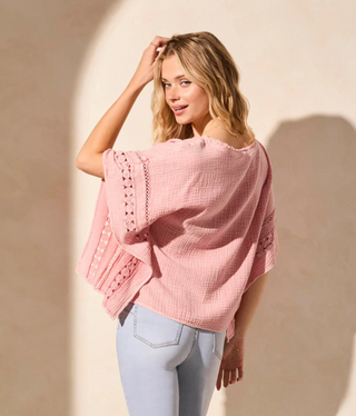 TRIBAL Expressive Find Gauze Blouse