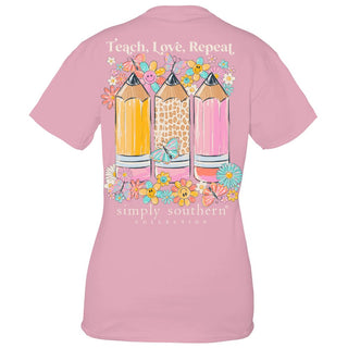 Simply Southern Teach Love Repeat Graphic Tee