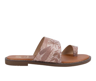 Meet your new go-to sandal for sunny days and effortless style. The Florence Sandal features a beautiful blush floral design with a chic toe-loop silhouette that instantly elevates any outfit. Designed with comfort and versatility in mind, this sandal pairs perfectly with everything from denim shorts and flowy dresses to your favorite vacation looks. Lightweight, easy to wear, and endlessly stylish, The Florence Sandal is the perfect finishing touch for all your 