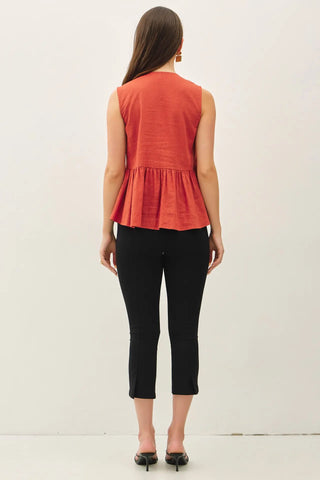 Breezy As A Belle Peplum Top