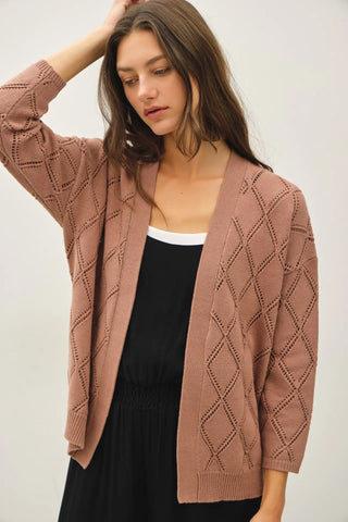 Willow Mist Pointelle Cardigan