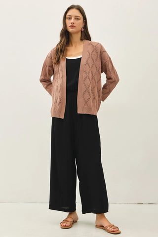 Willow Mist Pointelle Cardigan