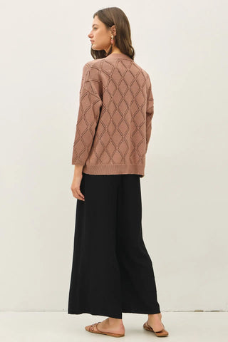 Willow Mist Pointelle Cardigan