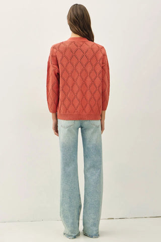 Willow Mist Pointelle Cardigan