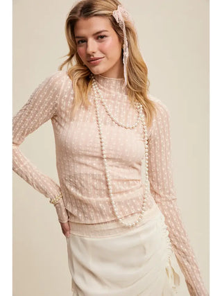 Soft Celeste Sheer Top