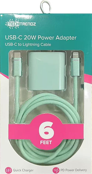 Tech Trendz: 6ft. USBC to Lightning Fast Charging Set