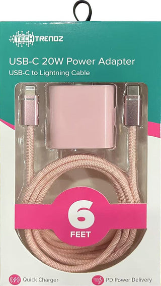 Tech Trendz: 6ft. USBC to Lightning Fast Charging Set