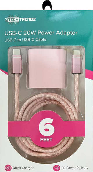 Tech Trendz: 6ft. USBC to USBC Fast Charging Set