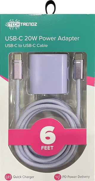 Tech Trendz: 6ft. USBC to USBC Fast Charging Set