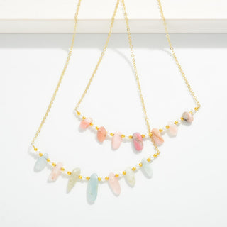 Coastal Charm Stone Necklace