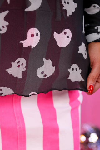 Keigan Mesh Top Ghost