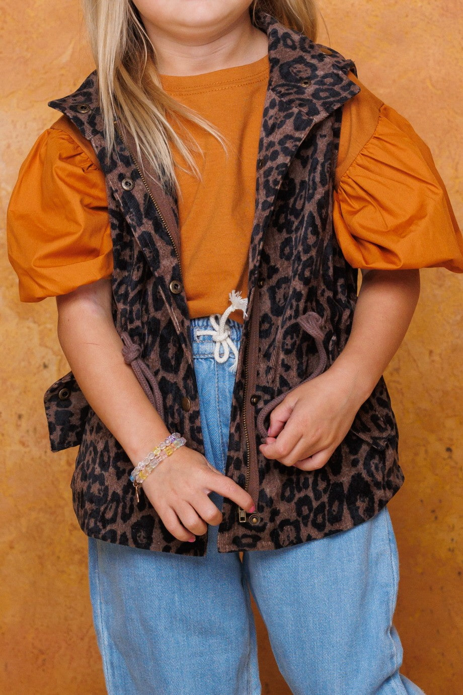 KIDS Come Out With Me Leopard Vest