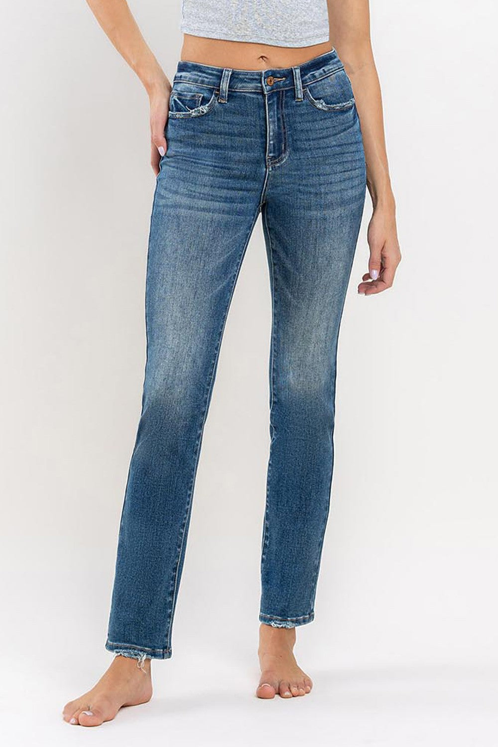 Vervet Catch The Vibe HR Straight Jeans