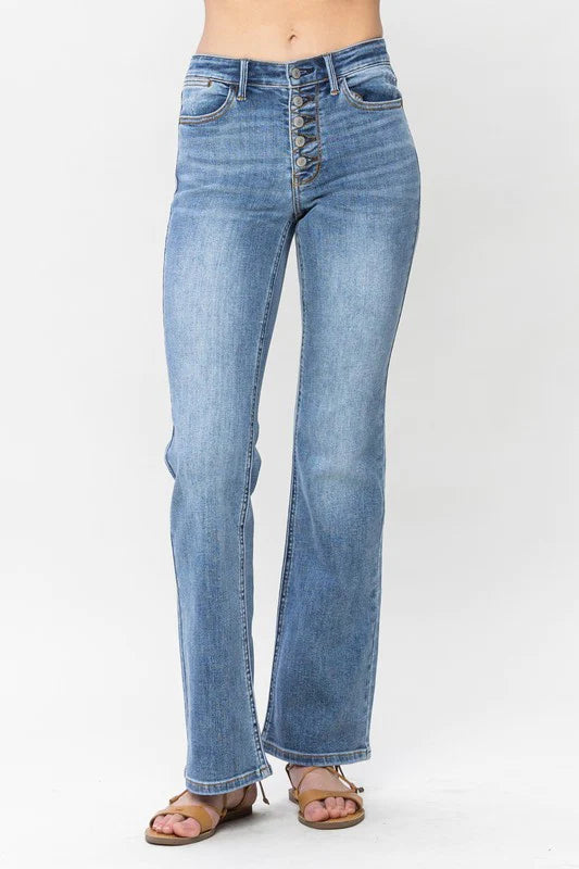 Judy Blue Vintage Button-Fly Bootcut