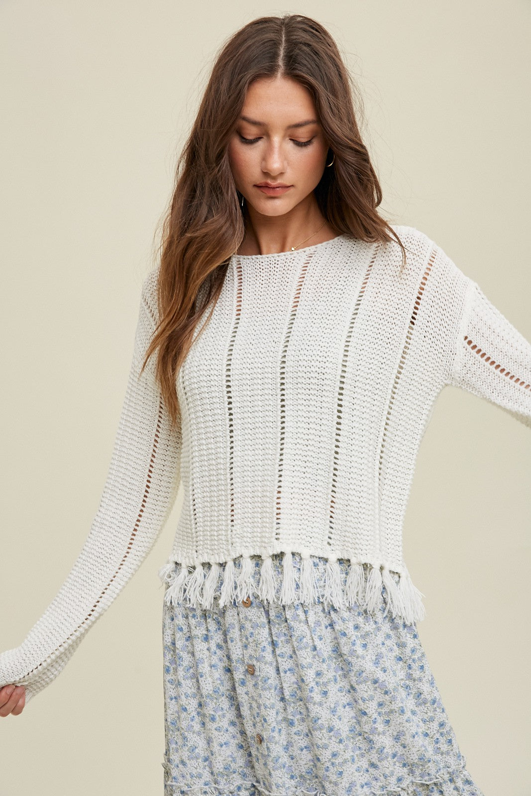 Chic As Ever Tassel Sweater