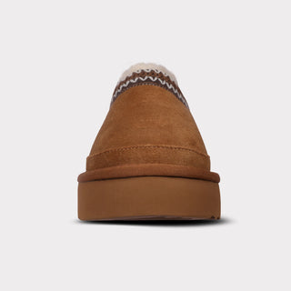 Jane Platform Slip On - Chestnut