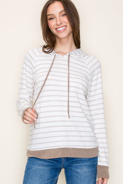 Passion Is Beauty Stripe Hoodie