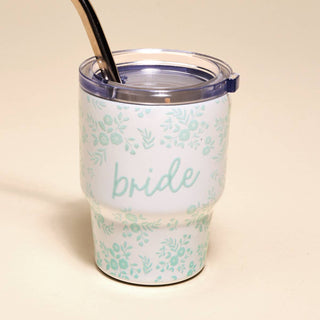 Celebrate every little moment leading up to “I do” with this adorable mini tumbler. Featuring our Something Blue pattern, this petite cup is the perfect bridal accessory—cute, functional, and full of charm. Whether it’s a quick espresso, a juice shot, or a celebratory sip, this tiny tumbler brings big personality to your day.

Details:

Holds up to 2 oz
Includes plastic lid & stainless steel straw
Stainless steel insulation keeps drinks hot or cold for hours
Perfect for espresso shots, juice, or fun sips
