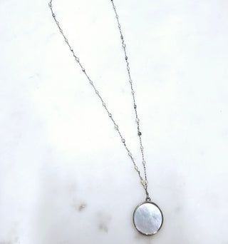 Mother-of-Pearl Pendant Necklace