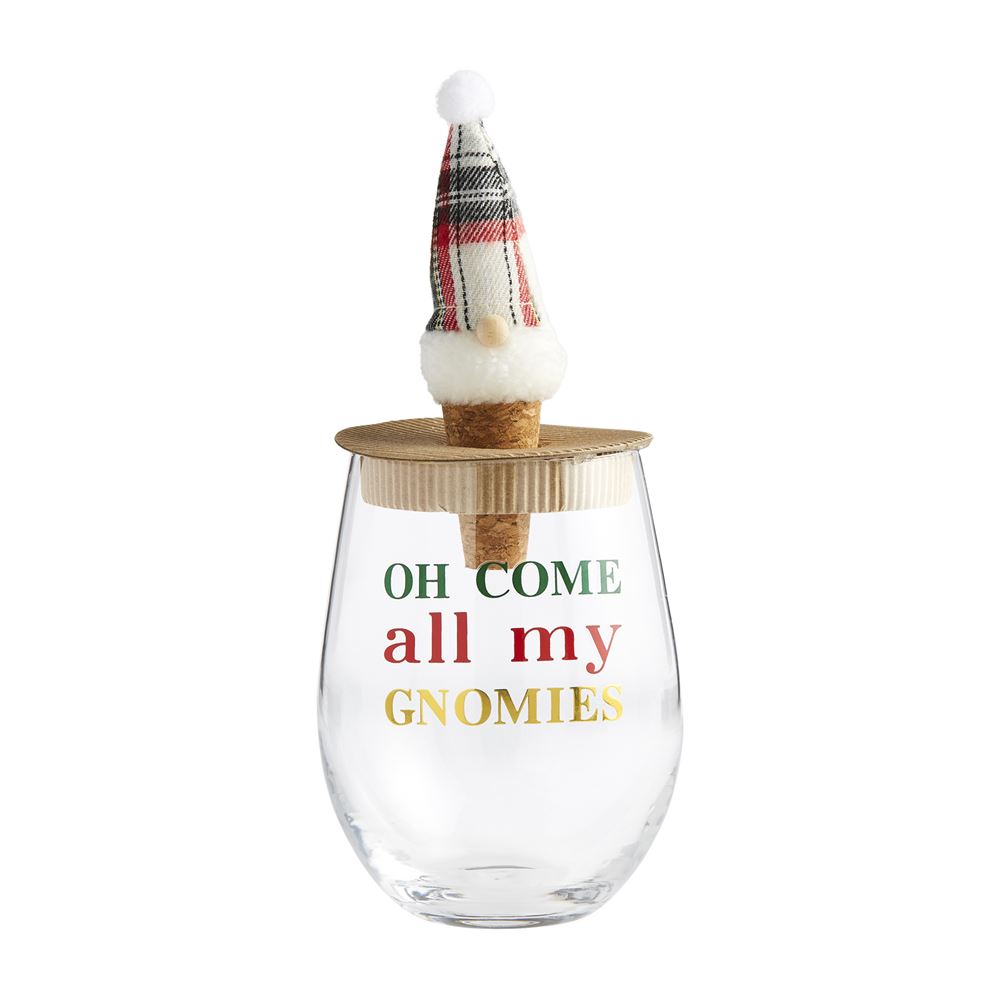 Gnome Wine Glass Stopper Set