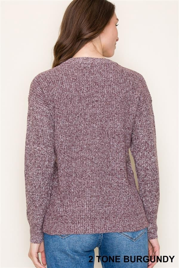 Reach Out Heathered Sweater