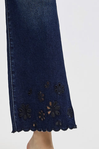 Risen HR Sneek Peek Scallop Bottom Jeans