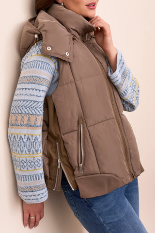 TRIBAL Friendly Charm Hooded Vest