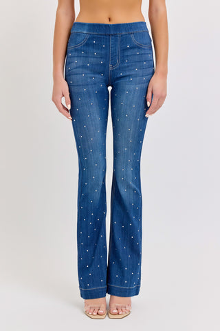 Cello MR Crystal Crush Flare Jeggings