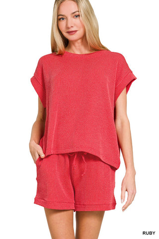 Everyday Agenda Two Piece Ribbed Set