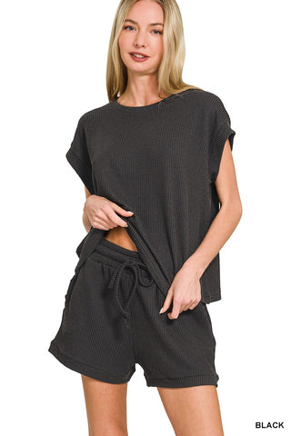 Everyday Agenda Two Piece Ribbed Set