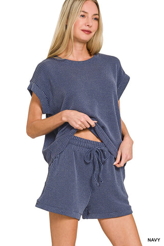 Everyday Agenda Two Piece Ribbed Set