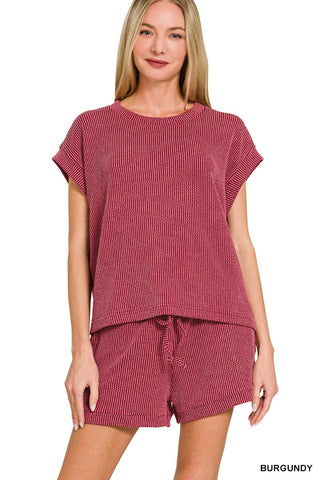 Everyday Agenda Two Piece Ribbed Set